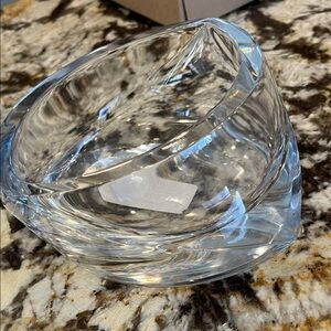 Nambe Elegant Clear Glass Bowl